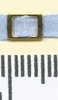 Hebilla rectangular dorada 3,5x5 mm (m)