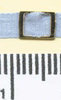 Hebilla rectangular dorada 4,5x6 mm (g)