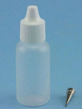 Botella con aplicador metálico